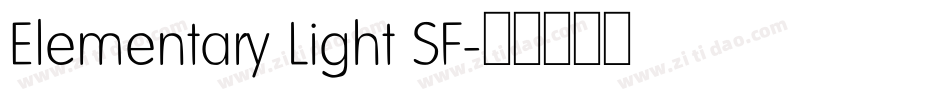Elementary Light SF字体转换